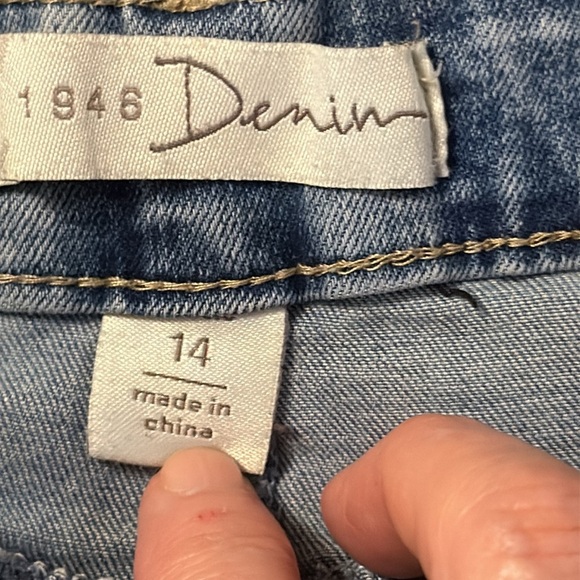 🌹C EST. 1946 DENIM MIDI SKIRT - Picture 4 of 5